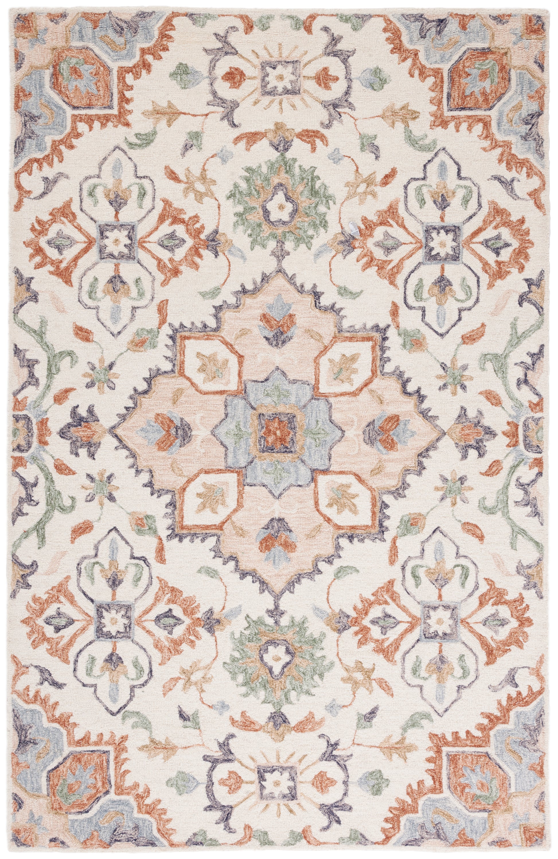 Safavieh Metro Met354Y Ivory/Green Area Rug