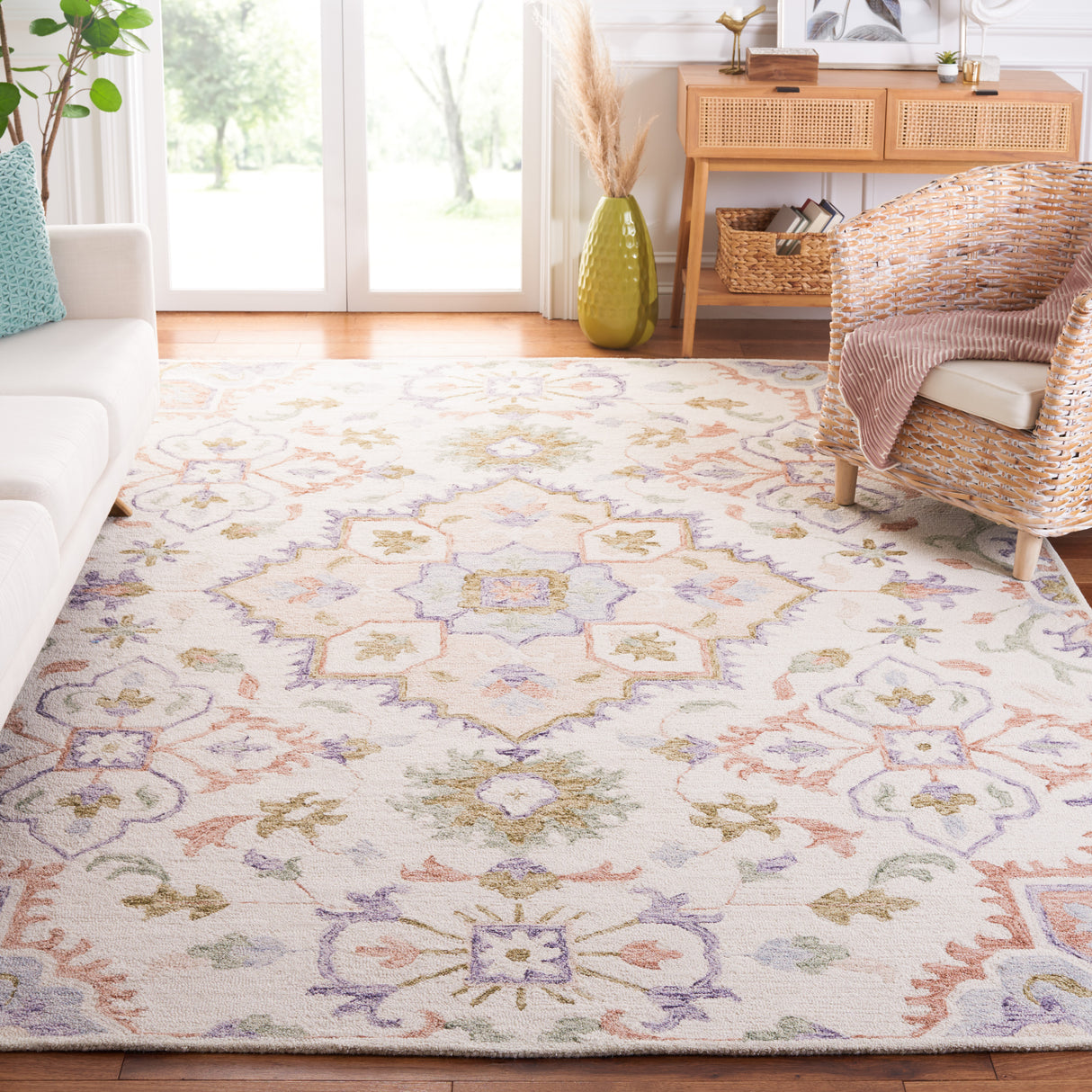Safavieh Metro Met354Y Ivory/Green Rug.