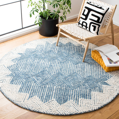 Safavieh Metro Met401M Blue/Ivory Area Rug