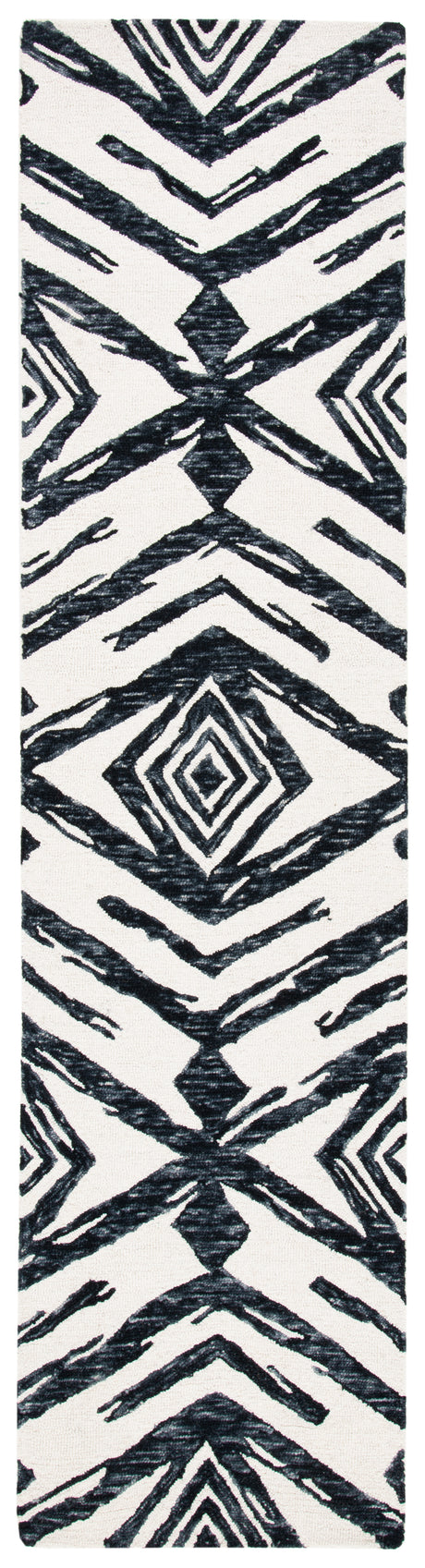 Safavieh Metro Met402Z Black/Ivory Area Rug