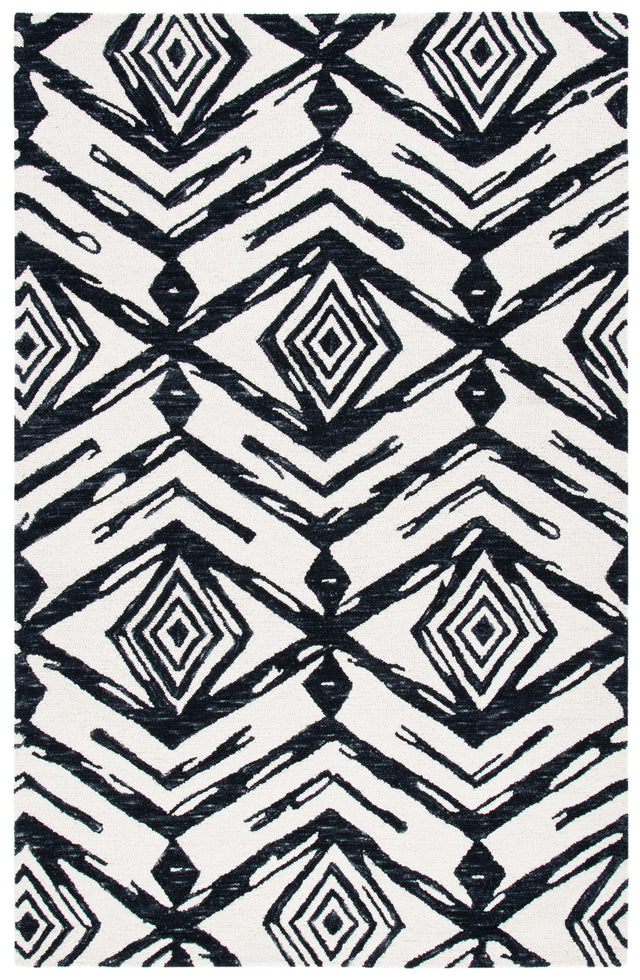 Safavieh Metro Met402Z Black/Ivory Rugs.