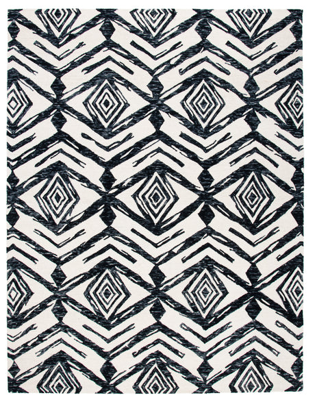 Safavieh Metro Met402Z Black/Ivory Area Rug