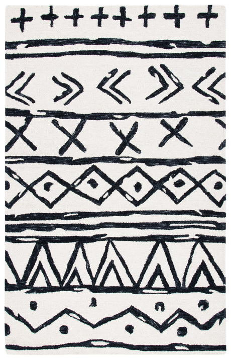 Safavieh Metro Met403Z Black/Ivory Area Rug