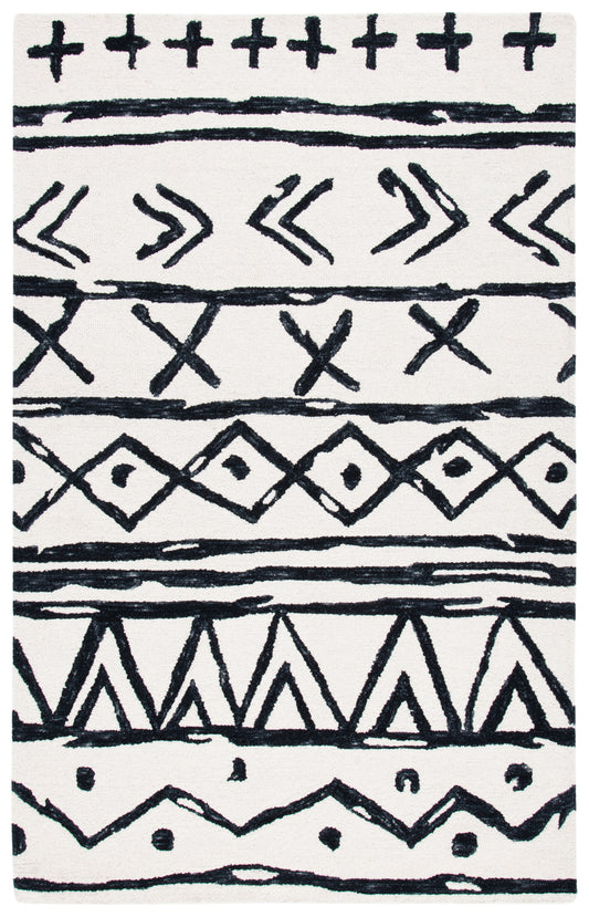 Safavieh Metro Met403Z Black/Ivory Area Rug