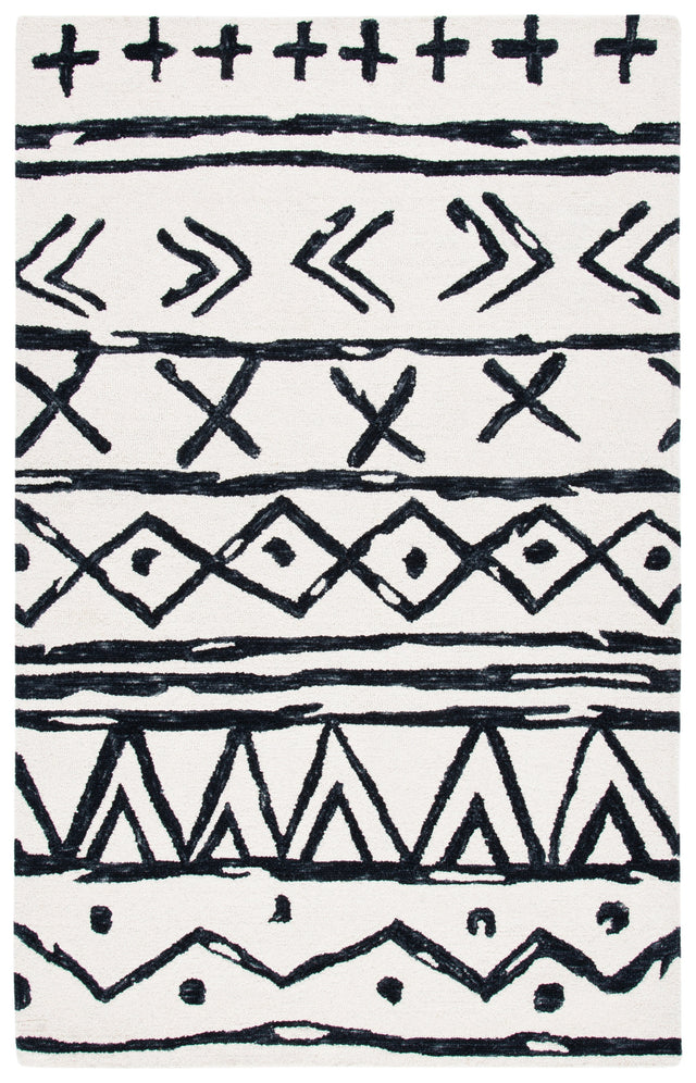 Safavieh Metro Met403Z Black/Ivory Rugs.