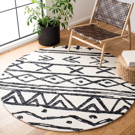 Safavieh Metro Met403Z Black/Ivory Area Rug