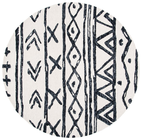 Safavieh Metro Met403Z Black/Ivory Area Rug