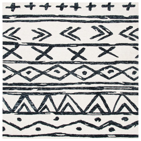 Safavieh Metro Met403Z Black/Ivory Area Rug