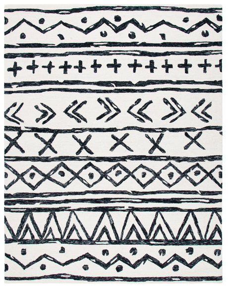 Safavieh Metro Met403Z Black/Ivory Area Rug