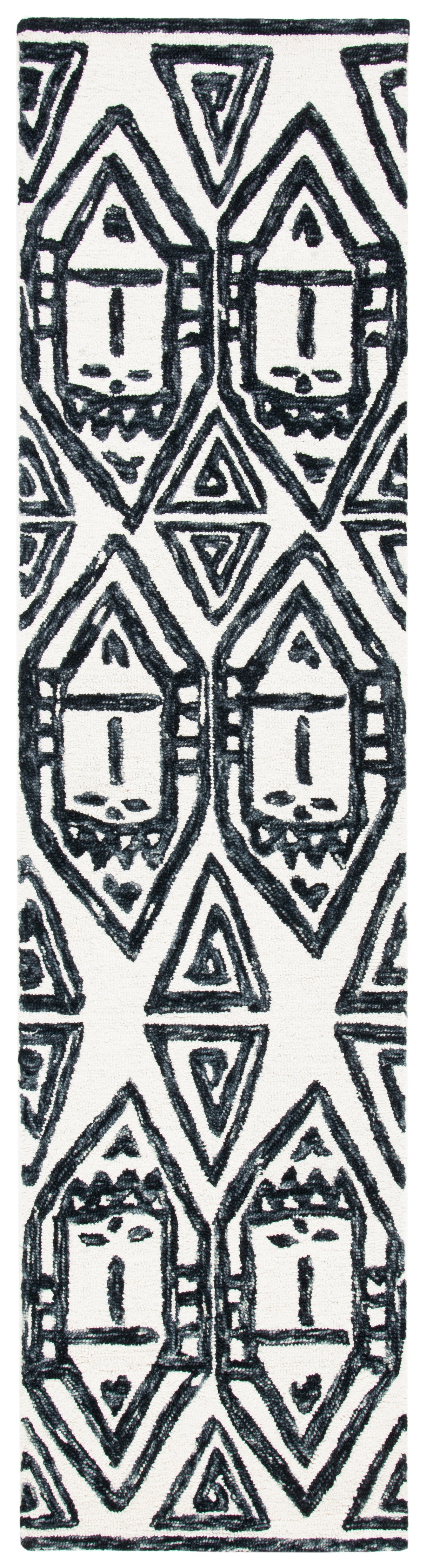 Safavieh Metro Met404Z Black/Ivory Rugs.