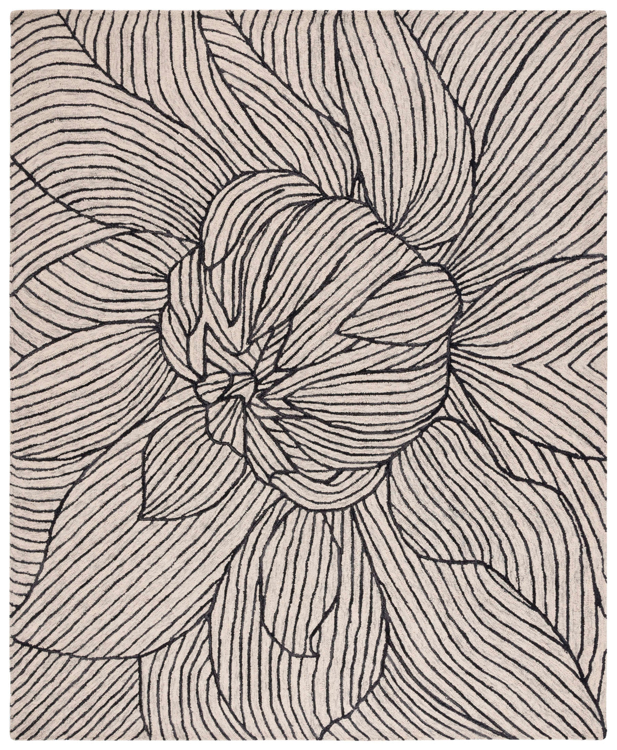 Safavieh Metro Met451Z Black/Ivory Rug.