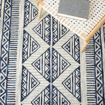 Safavieh Metro Met452M Blue/Ivory Area Rug