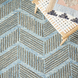 Safavieh Metro Met453M Blue/Black Rug.