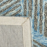 Safavieh Metro Met453M Blue/Black Rug.