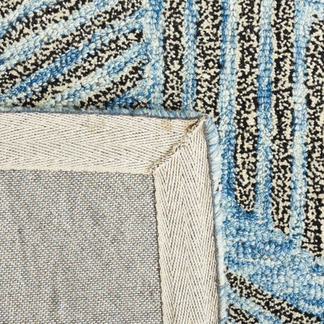 Safavieh Metro Met453M Blue/Black Rug.