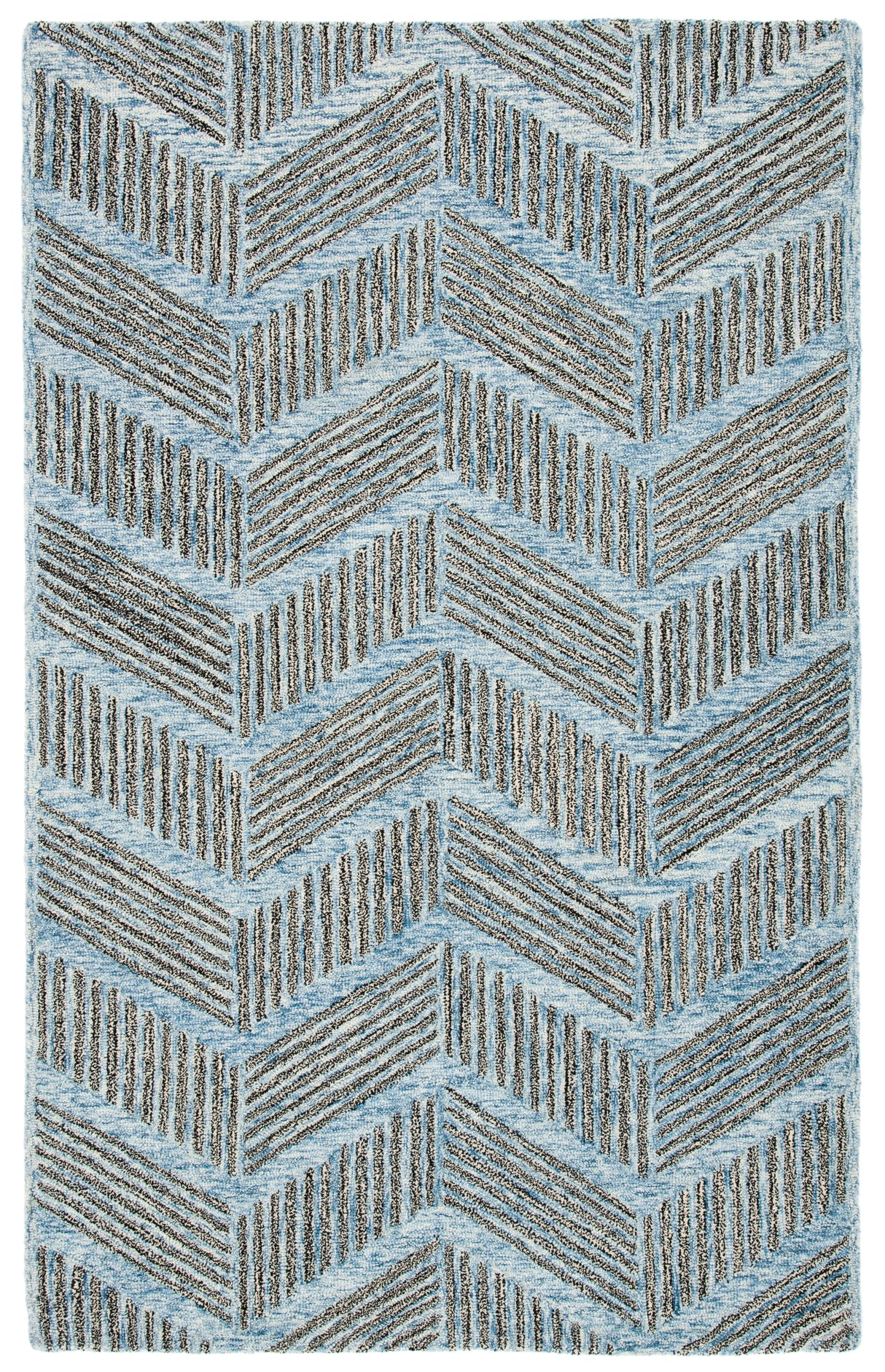 Safavieh Metro Met453M Blue/Black Rug.