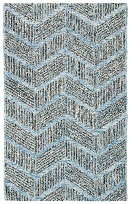 Safavieh Metro Met453M Blue/Black Rug.