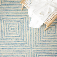 Safavieh Metro Met454L Light Blue/Ivory Area Rug