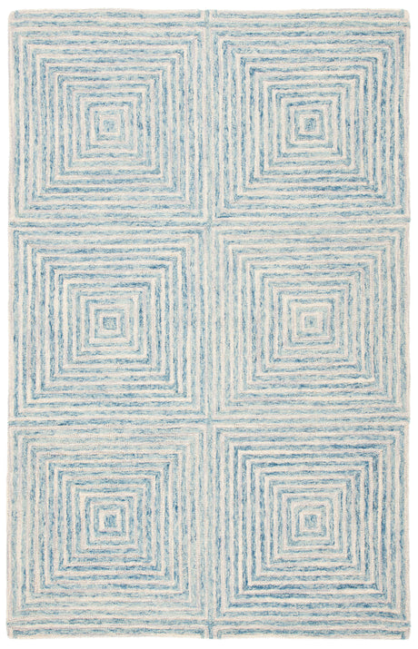 Safavieh Metro Met454L Light Blue/Ivory Rug.