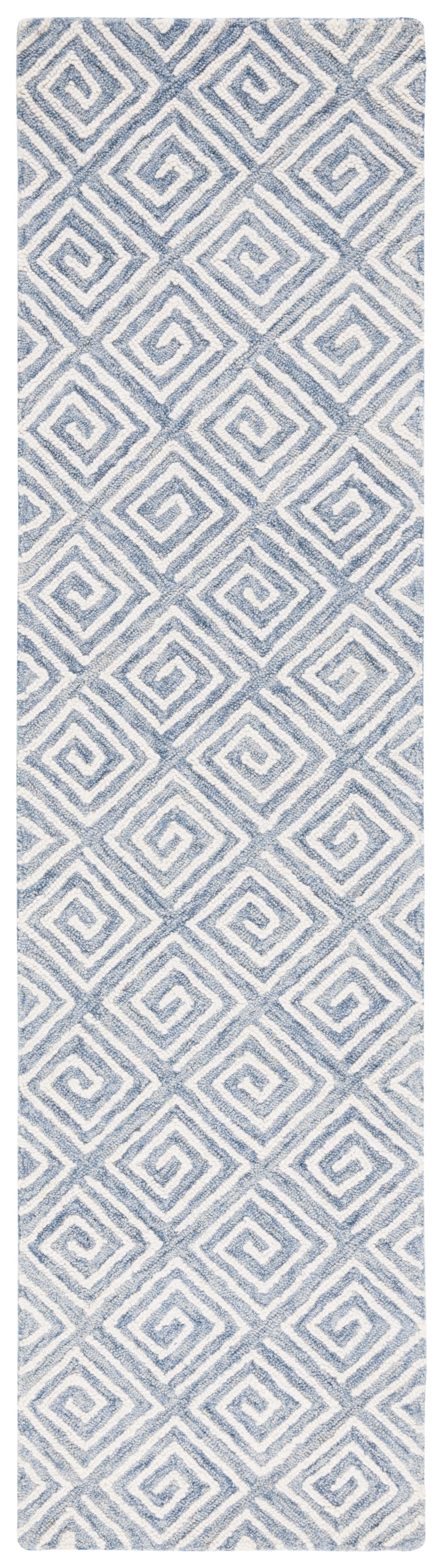 Safavieh Metro Met455L Light Blue/Ivory Area Rug