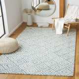 Safavieh Metro Met455L Light Blue/Ivory Rug.