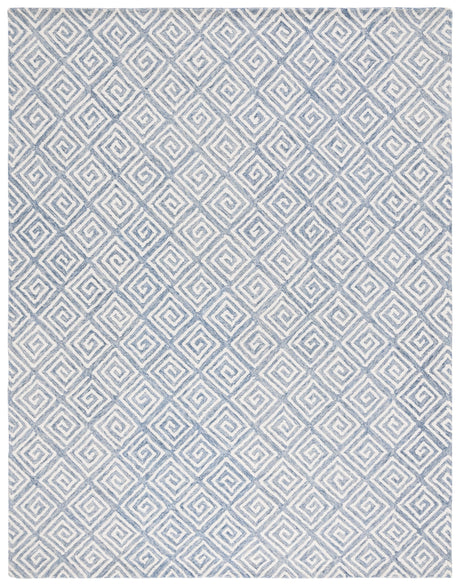 Safavieh Metro Met455L Light Blue/Ivory Rug.