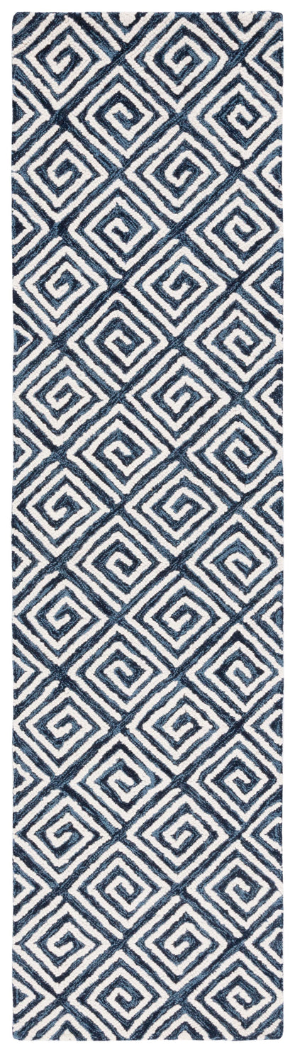 Safavieh Metro Met455N Navy/Ivory Area Rug