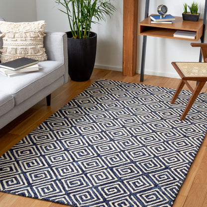 Safavieh Metro Met455N Navy/Ivory Area Rug