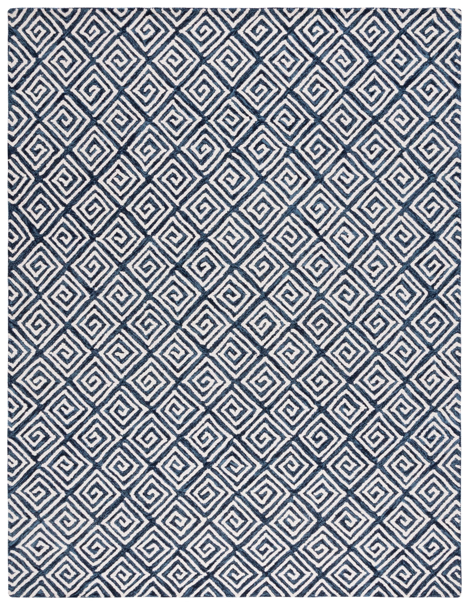 Safavieh Metro Met455N Navy/Ivory Area Rug