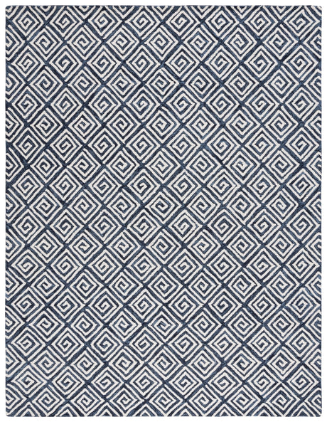 Safavieh Metro Met455N Navy/Ivory Rug.