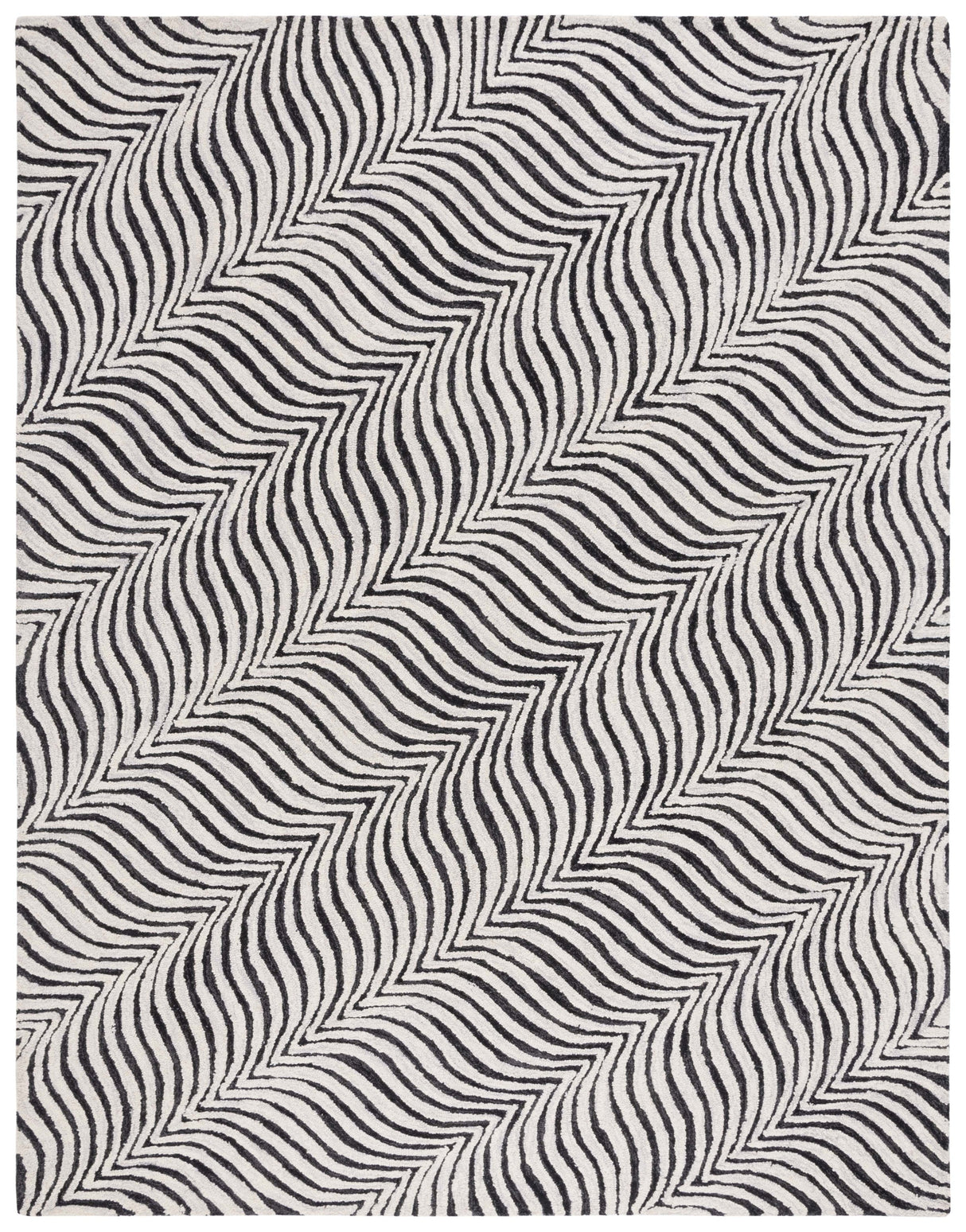 Safavieh Metro Met456Z Black/Beige Rug.