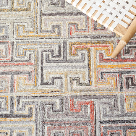 Safavieh Metro Met551F Grey/Rust Rug.