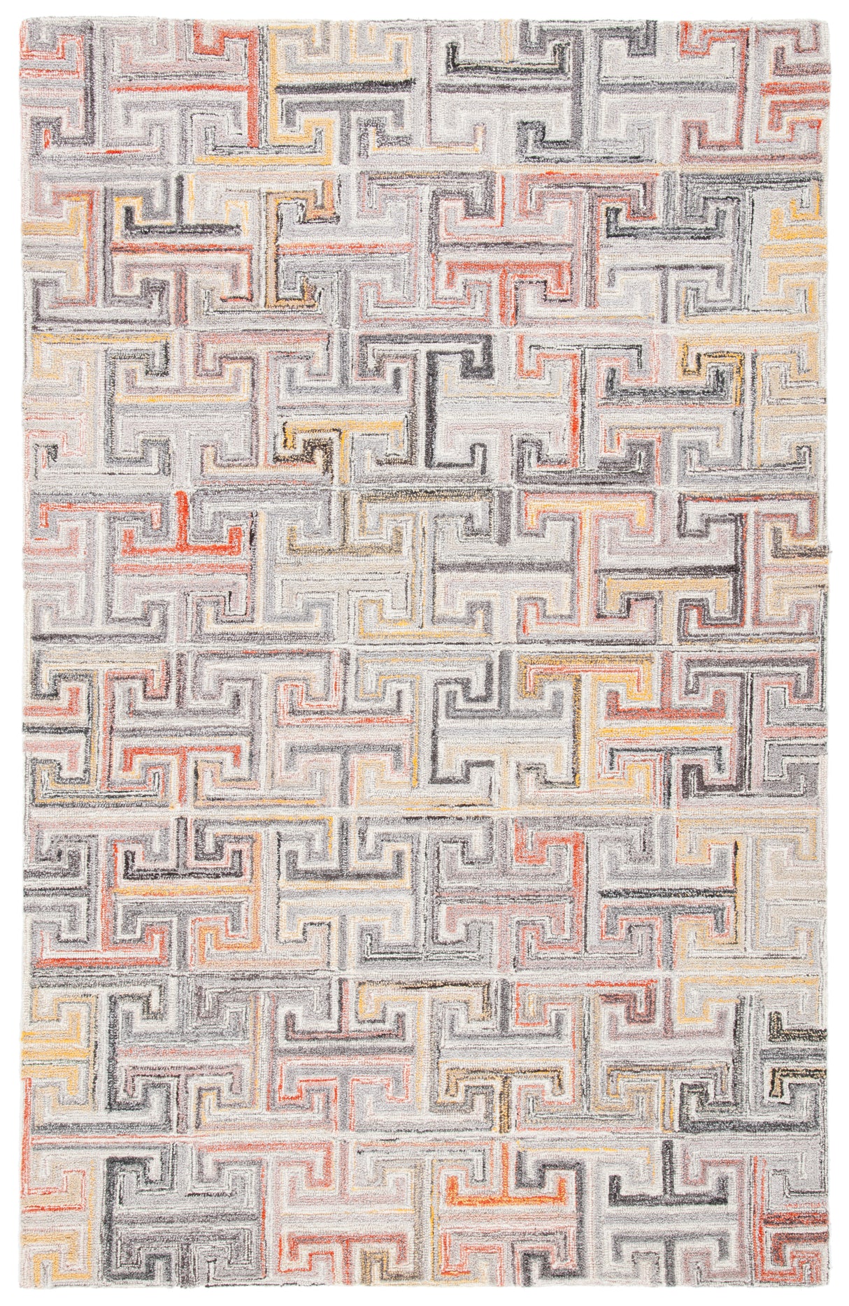 Safavieh Metro Met551F Grey/Rust Rug.