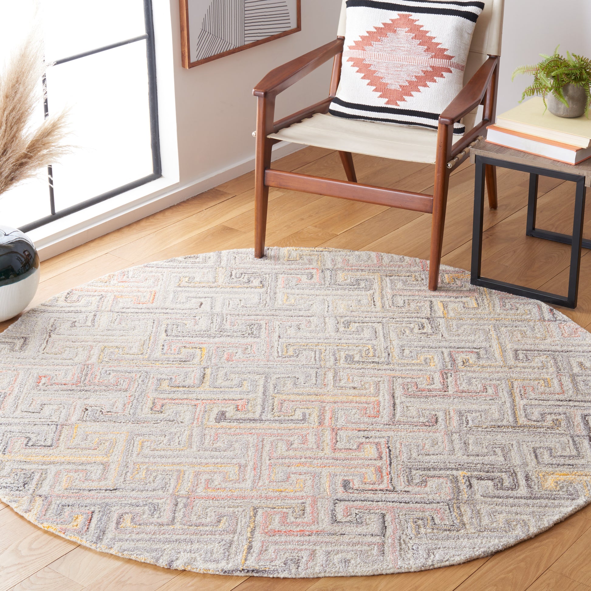 Safavieh Metro Met551F Grey/Rust Area Rug