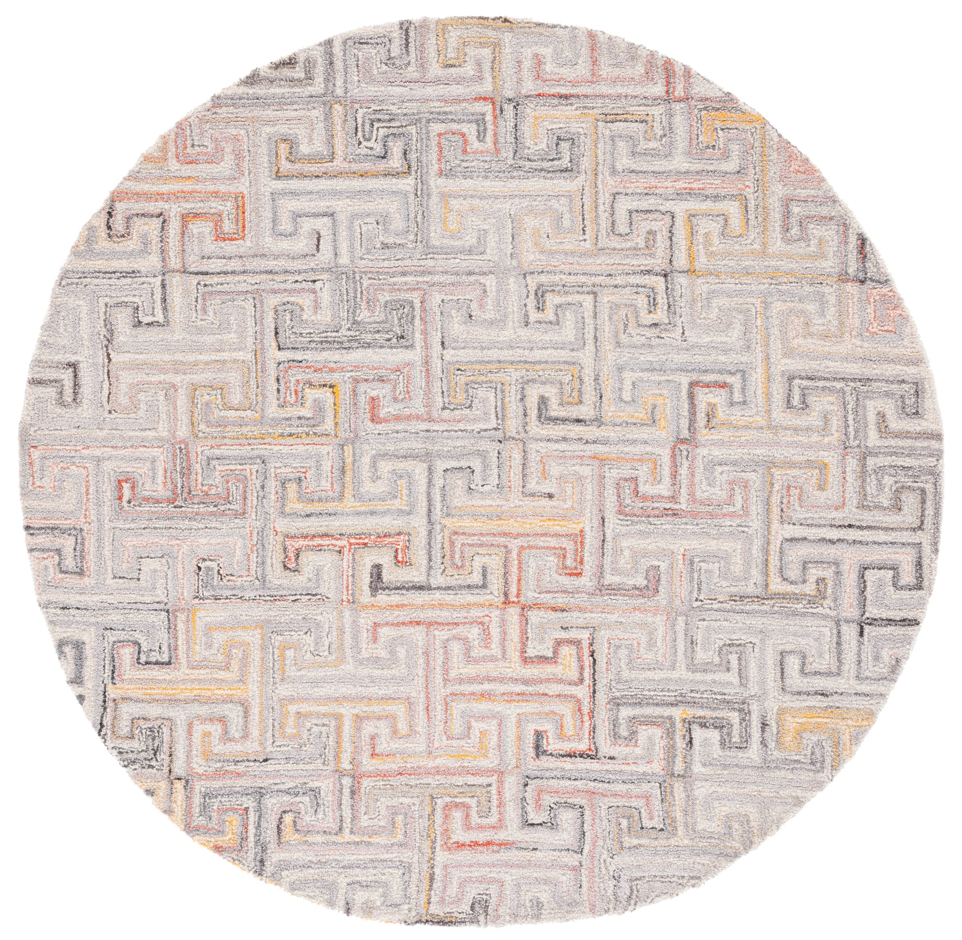 Safavieh Metro Met551F Grey/Rust Area Rug