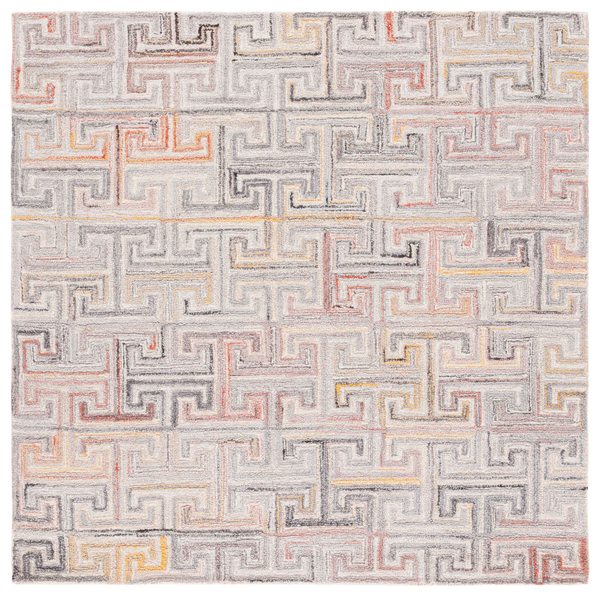 Safavieh Metro Met551F Grey/Rust Rug.