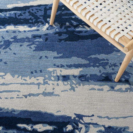 Safavieh Metro Met650M Blue/Ivory Rug.