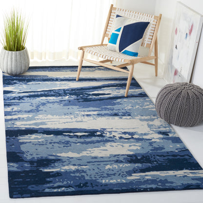 Safavieh Metro Met650M Blue/Ivory Area Rug