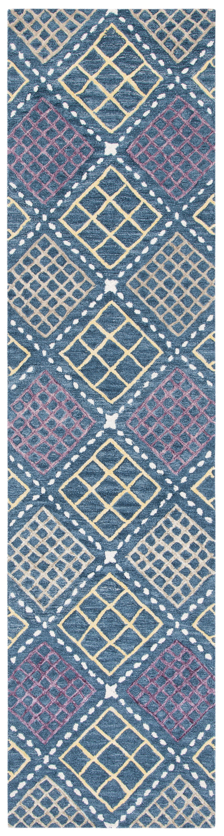 Safavieh Metro Met703M Blue/Yellow Area Rug