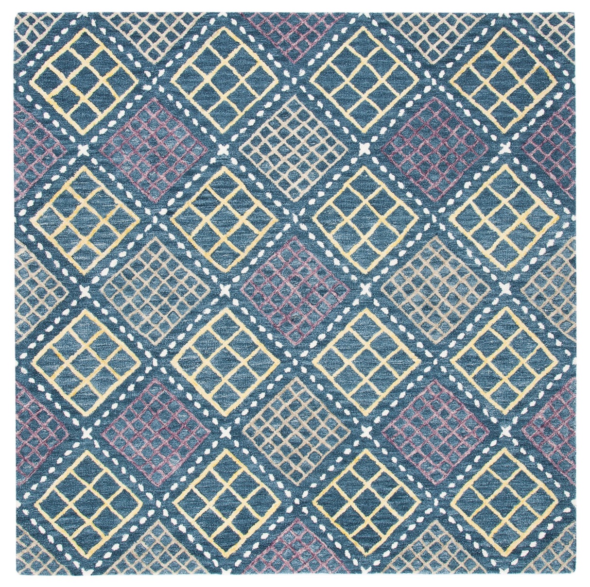 Safavieh Metro Met703M Blue/Yellow Rugs.