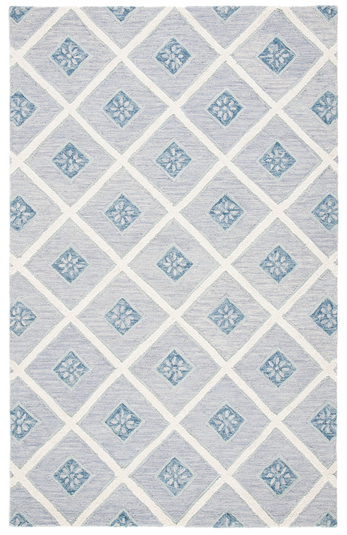 Safavieh Metro Met705L Blue/Ivory Rug.