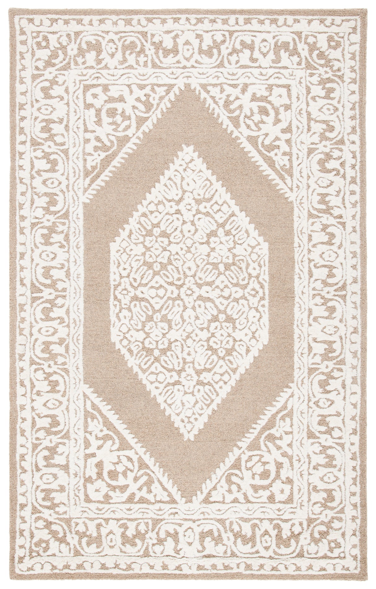 Safavieh Metro Met706T Ivory/Brown Rug.
