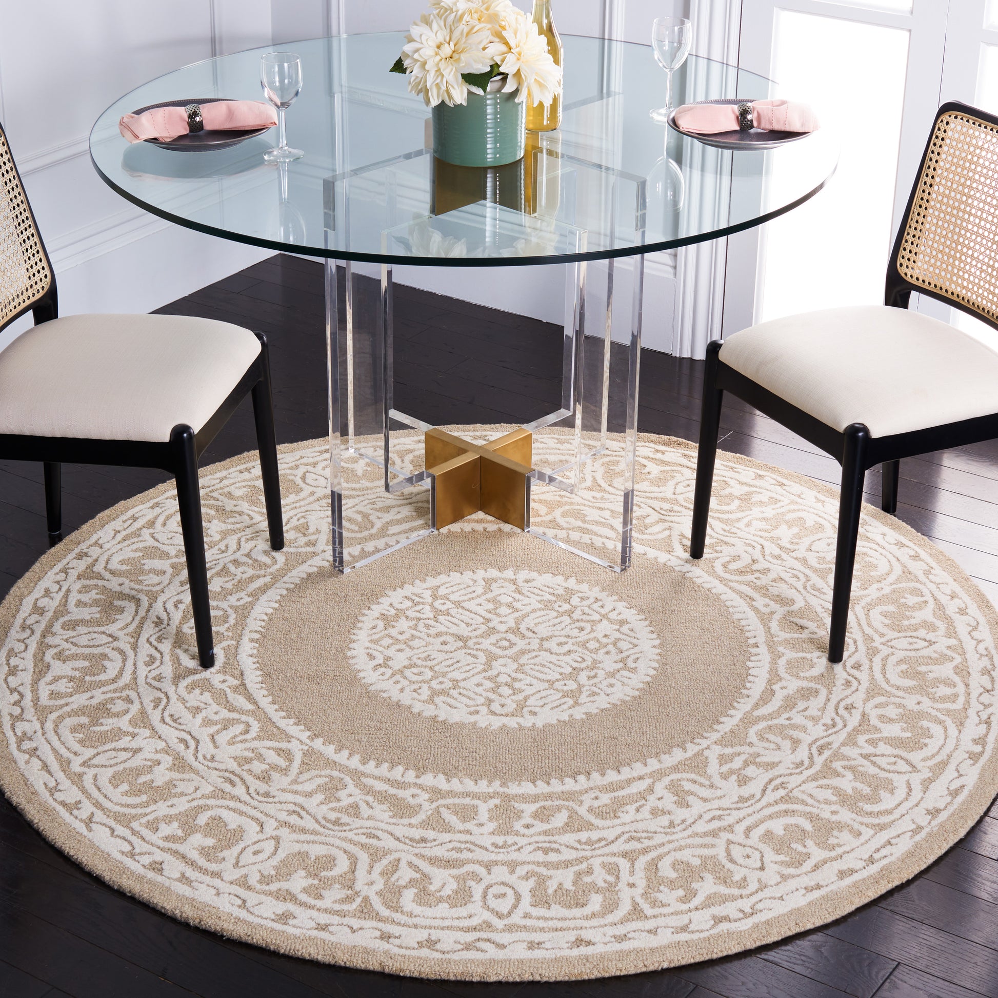 Safavieh Metro Met706T Ivory/Brown Area Rug