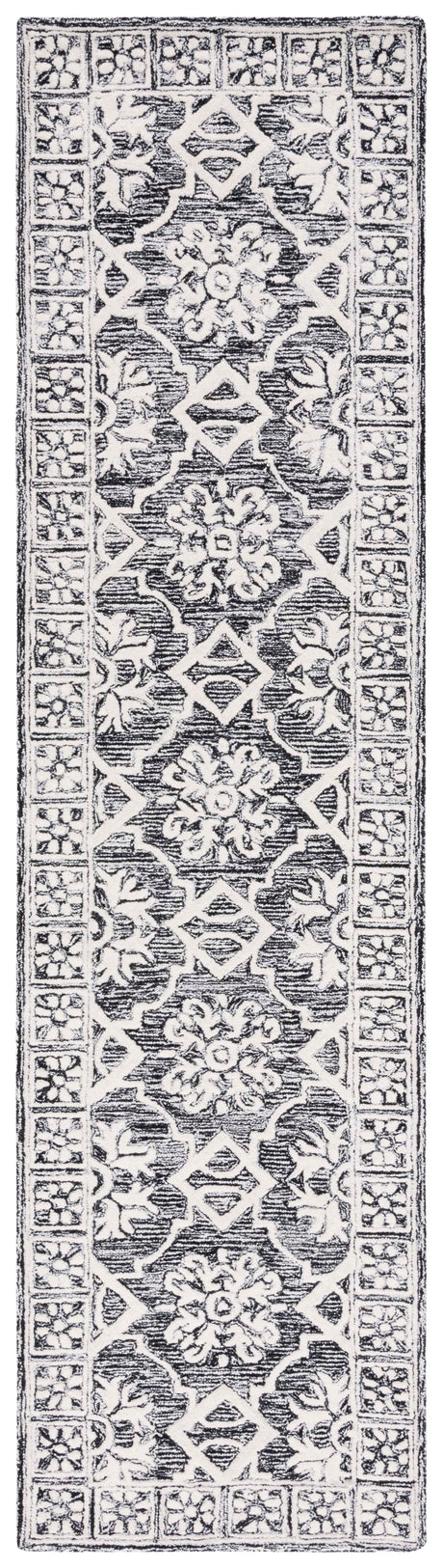 Safavieh Metro Met851Z Black/Ivory Rug.