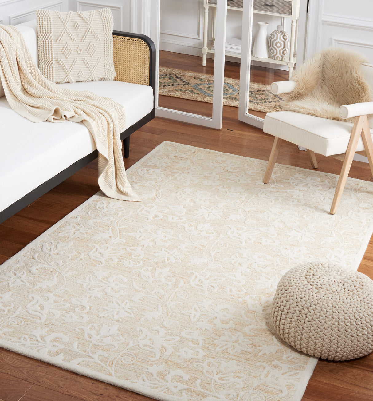 Safavieh Metro Met853D Gold/Ivory Rug.