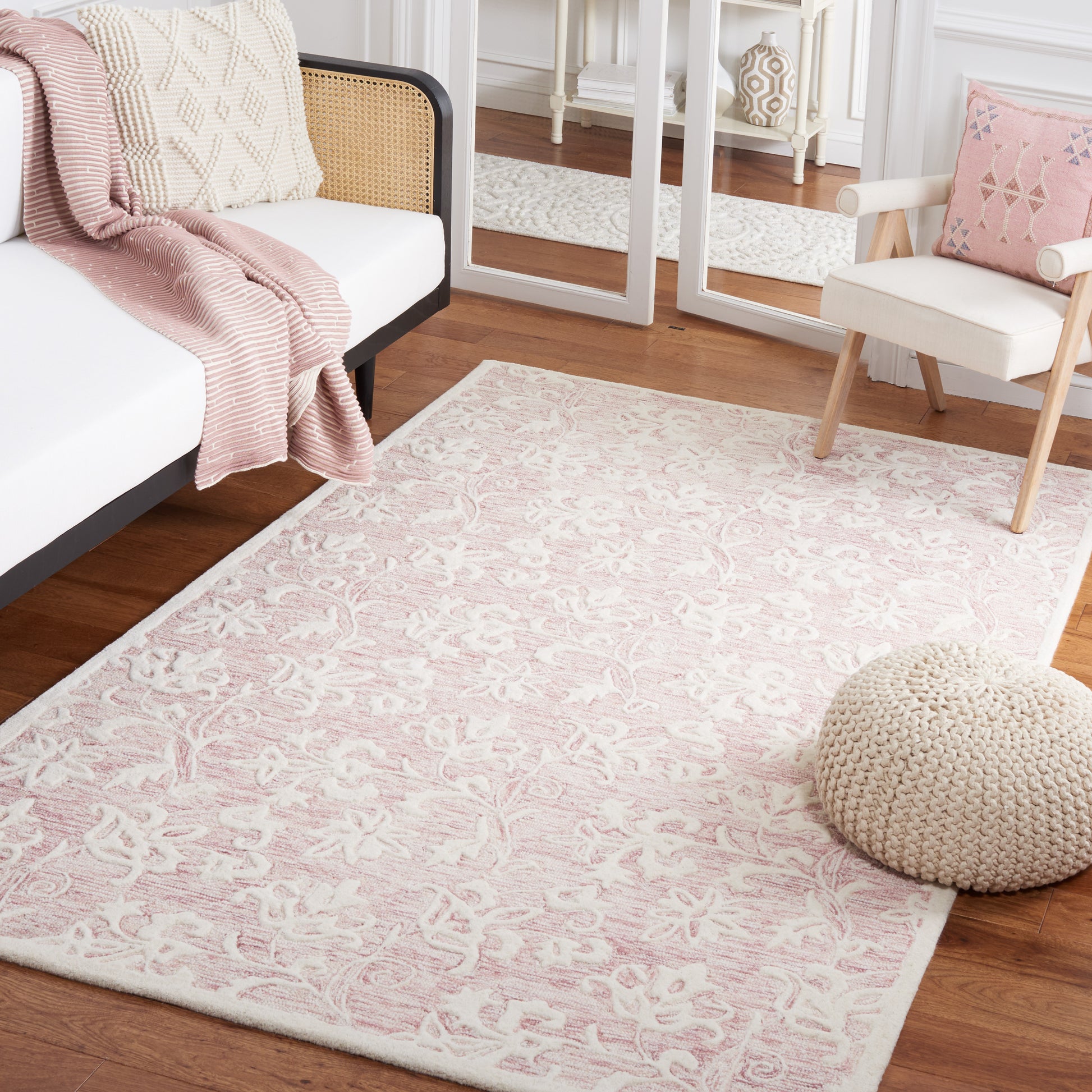 Safavieh Metro Met853U Pink/Ivory Area Rug