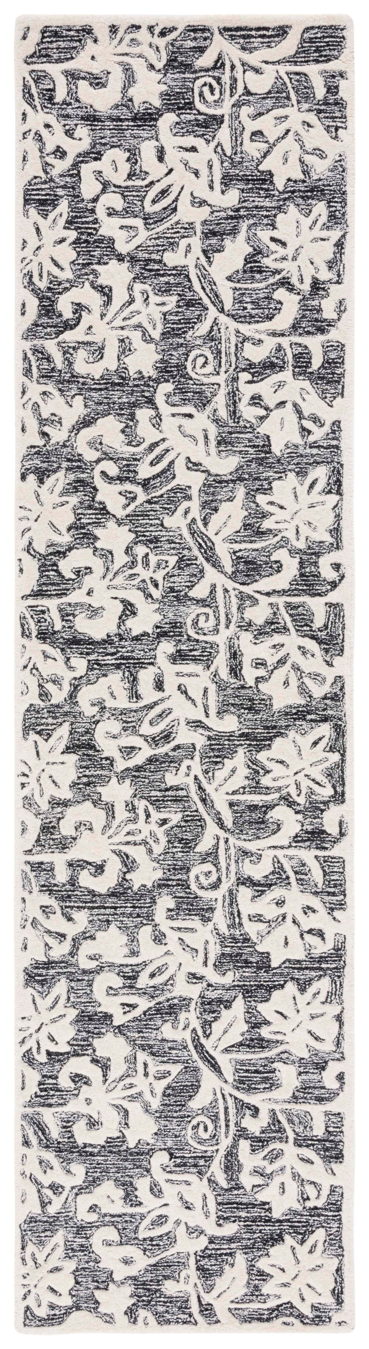 Safavieh Metro Met853Z Black/Ivory Rug.