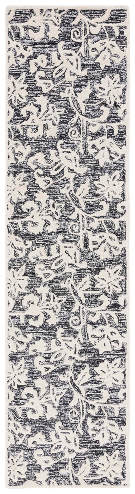 Safavieh Metro Met853Z Black/Ivory Rug.