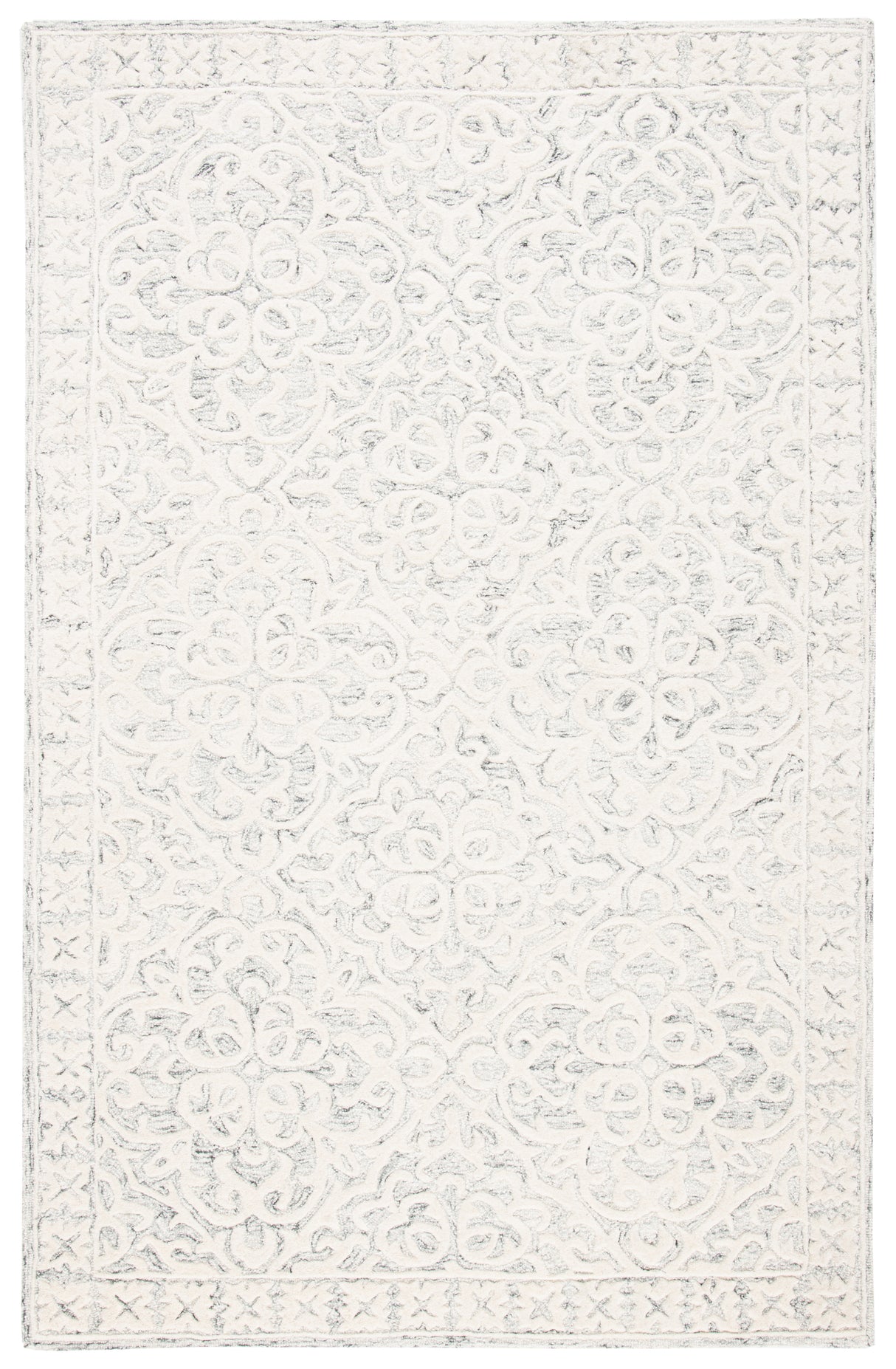 Safavieh Metro Met857F Silver/Ivory Rug.
