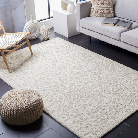 Safavieh Metro Met857G Grey/Ivory Rug.